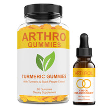 Load image into Gallery viewer, 500mg Atrhroil - CBD Oil plus Turmeric Gummies Joint Care Course